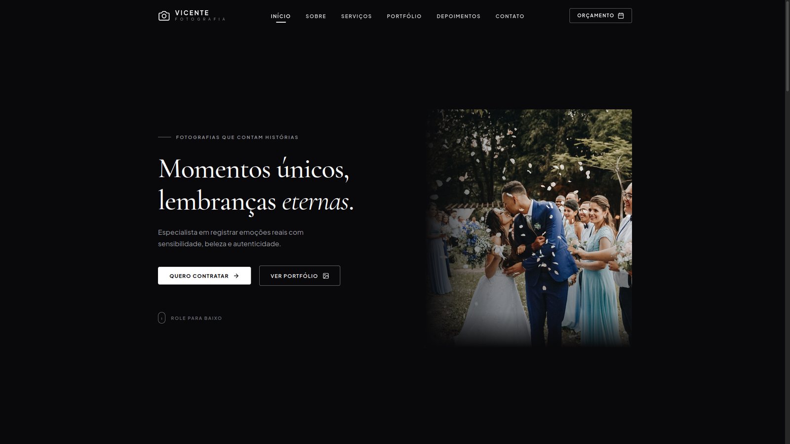 Landing Page para Fotógrafo